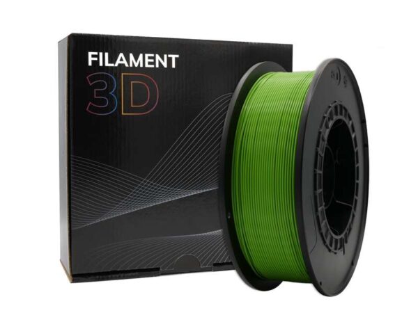 Filamento 3D PLA - Diametro 1.75mm - Bobina 1kg - Color Verde Manzana